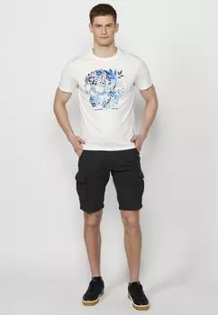 Принт на футболке Short Sleeve Koroshi, crudo Off white