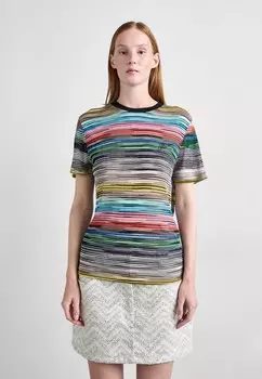 Принт на футболке SHORT SLEEVE Missoni, разноцветный