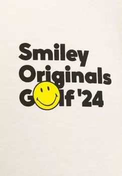 Принт на футболке SHORT SLEEVE SMILEY PULL&BEAR, белый