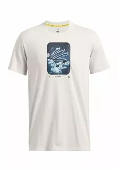 Принт на футболке SHORT-SLEEVE Under Armour, белый