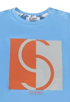 Принт на футболке Siviglia, голубой