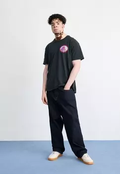 Принт на футболке SLIMEY WORLD UNISEX Obey Clothing, черный