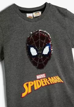 Принт на футболке Spiderman Koton, темно-зеленый