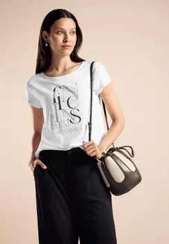 Принт на футболке Street One, белый