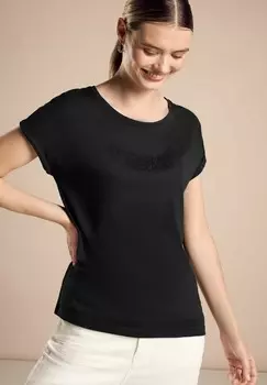 Принт на футболке Street One, черный