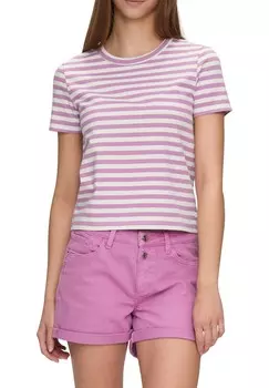 Принт на футболке STREIFENMUSTER QS, фиолетовый