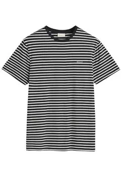 Принт на футболке Striped GANT, черный