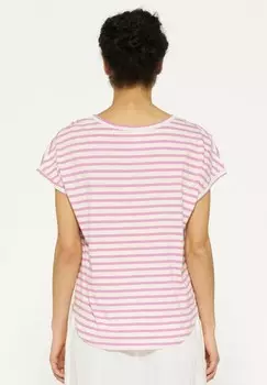 Принт на футболке Stripes 10DAYS, сирень