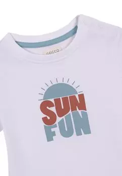 Принт на футболке Sunset Style GOCCO, белый