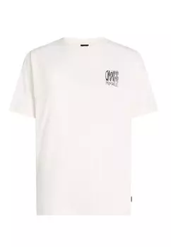 Принт на футболке SURF HEROES LOOSE O'Neill, белый