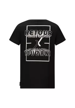 Принт на футболке Swing Retour Jeans, черный
