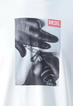 Принт на футболке T-BOXT-K4 Diesel, белый