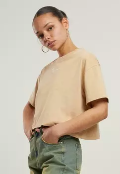 Принт на футболке TEE Karl Kani, песочный