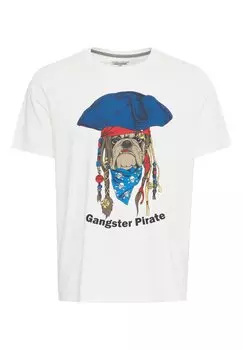 Принт на футболке Tee Regular Fit Blend, белый