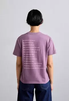 Принт на футболке The Kooples, сирень