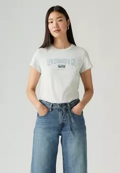 Принт на футболке THE PERFECT Levi's, пестрый серый