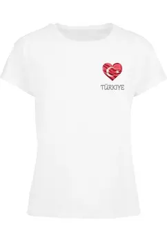 Принт на футболке TURKEY Merchcode, белый