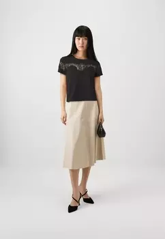 Принт на футболке TWINSET, черный