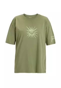 Принт на футболке UNDER THE SKY Roxy, зеленый