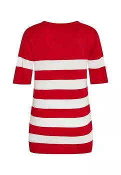 Принт на футболке usha, красный белый