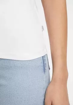 Принт на футболке VESTIBILIT SLIM AMERICAN TRADITION Guess Jeans, белый