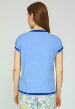 Принт на футболке VICCI Germany, светло-голубой