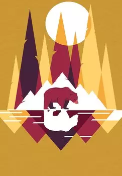 Принт на футболке Von Bren Und Bergen watapparel, охра