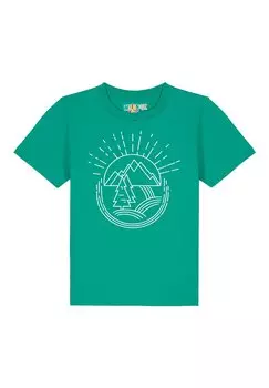 Принт на футболке watapparel, зеленый Natur Ist Schn