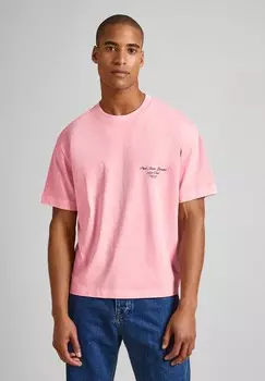 Принт на футболке WESTBOURNE Pepe Jeans, розовый