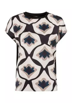 Принт на футболке zero, черный