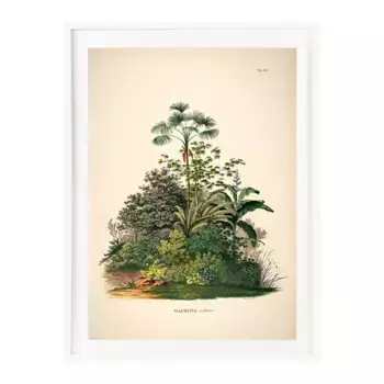 Принт Palm Trees Jungle The Dybahl + Marco Thor El Corte Ingls, белый