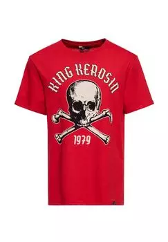 Принт спереди футболки 1979 г KING KEROSIN, красный