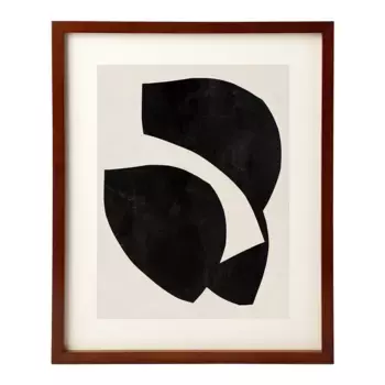 Принт The Poster Club Selection Curves + фоторамка Thor El Corte Ingls с ковриком, орех