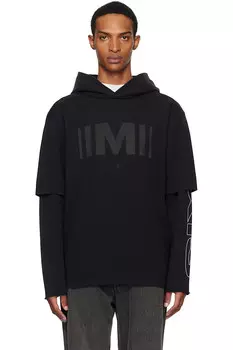Принтованная худи Mm6 Maison Margiela, черный