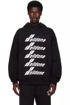 Принтованная худи We11Done, черный