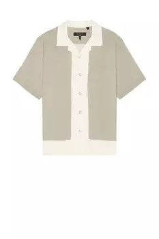 Принтованная вакационная рубашка Avery от Rag & Bone, tan anthon