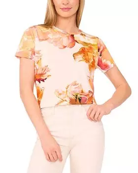 Принтованный топ Ted Baker, оранжевый