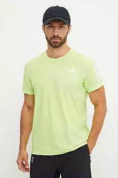 Приобретите беговую футболку The Run Base adidas Performance, зеленый