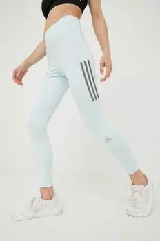 Приобретите беговые леггинсы The Run adidas Performance, синий