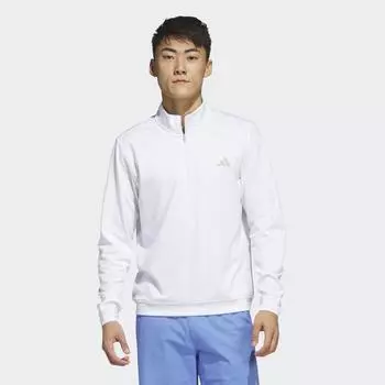Приподнятый свитер на молнии 1/4 ADIDAS, цвет weiss