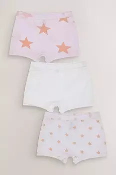 Приятные к коже шорты 3 шт (1 5 12 лет) Next, белый
