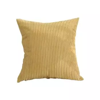 Приятный для кожи чехол на подушку, квадратная плюшевая подушка для дивана желтого цвета Stuttg