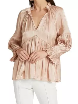 Присборенная блузка phyllis Cinq à Sept Travertine