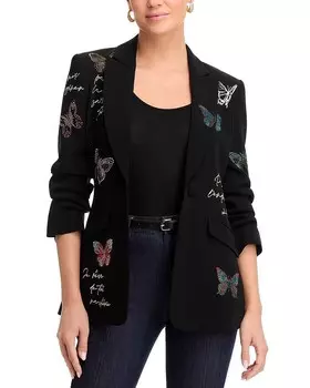 Присборенный блейзер Cheyenne с бабочкой Loveletter Cinq Sept, черный