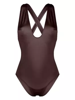 PRISM боди Illuminate с перекрестными бретелями, коричневый