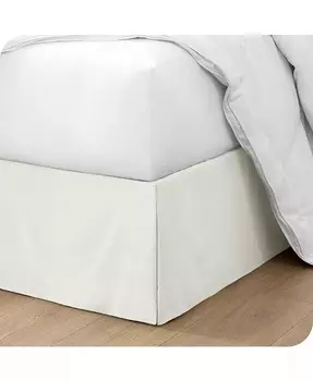 Приталенная 15-дюймовая плиссированная юбка-кровать California King Bare Home, бежевый