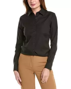 Приталенная блузка Brooks Brothers, черный