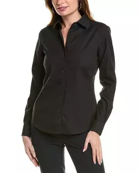 Приталенная блузка Brooks Brothers, черный