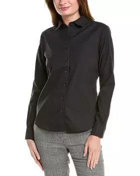 Приталенная блузка Brooks Brothers, черный