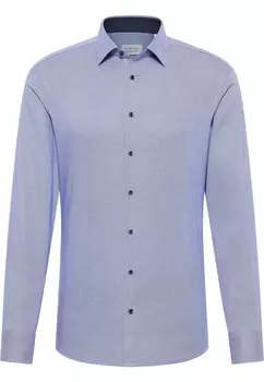 Приталенная деловая рубашка ETERNA, королевский синий